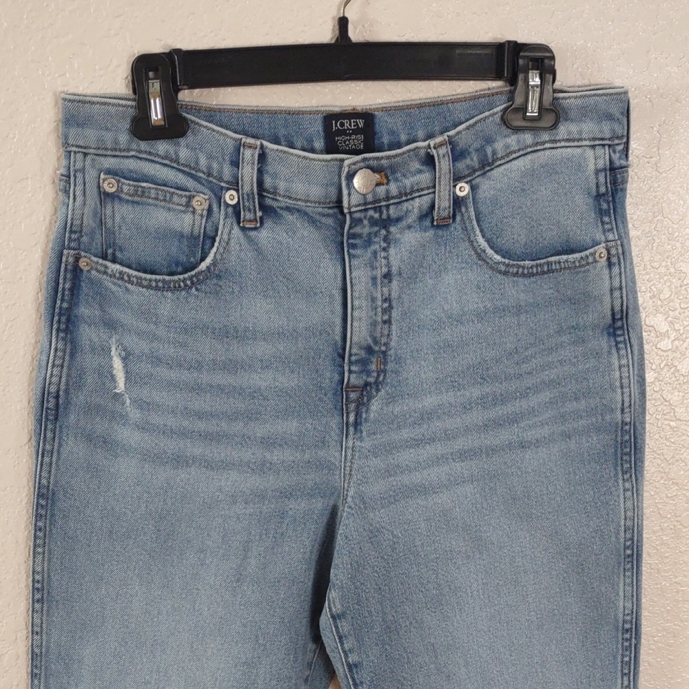 J.CREW HIGH-RISE CLASSIC VINTAGE, Size 29,Women's Light Blue Jeans - Picture 3 of 17